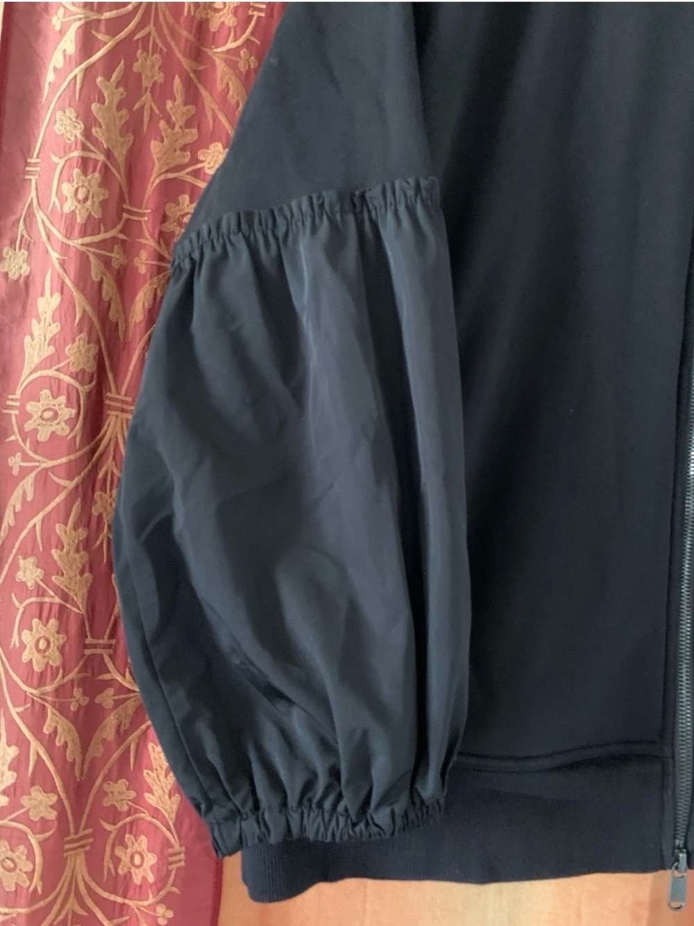 Athleta Hooded Zip-Front Bomber Jacket on my way triumph - Picture 5 of 16
